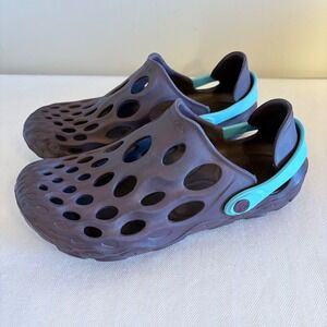 Merrell Hydro Moc Water‎ Shoes Clogs Purple Aqua Women's W7 Slip On Outdoor NEW